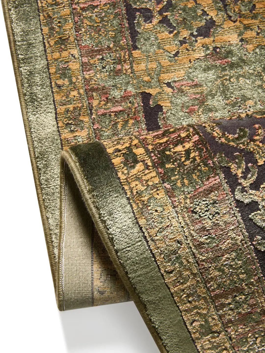 Blauer Vintage-Teppich Wohnzimmer