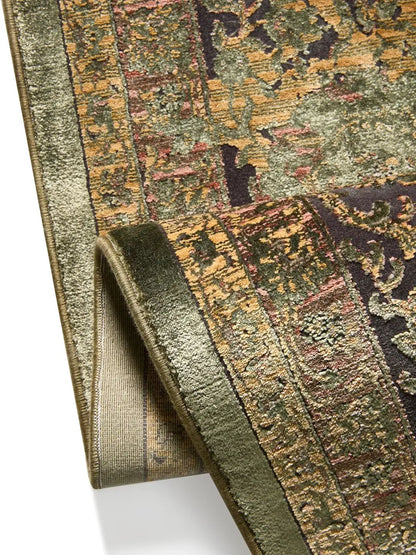 Blauer Vintage-Teppich Wohnzimmer