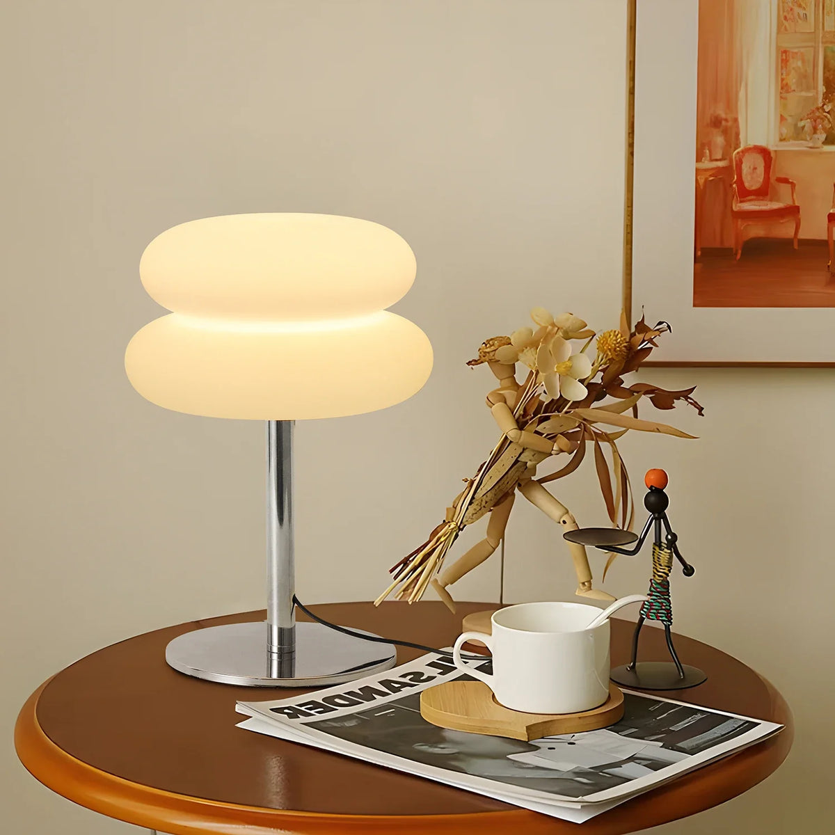 Xandrel Mid-Century-Glas-Tischlampe