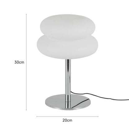 Xandrel Mid-Century-Glas-Tischlampe