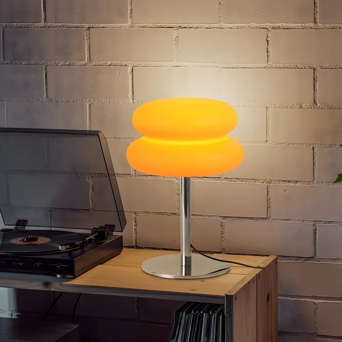 Xandrel Mid-Century-Glas-Tischlampe