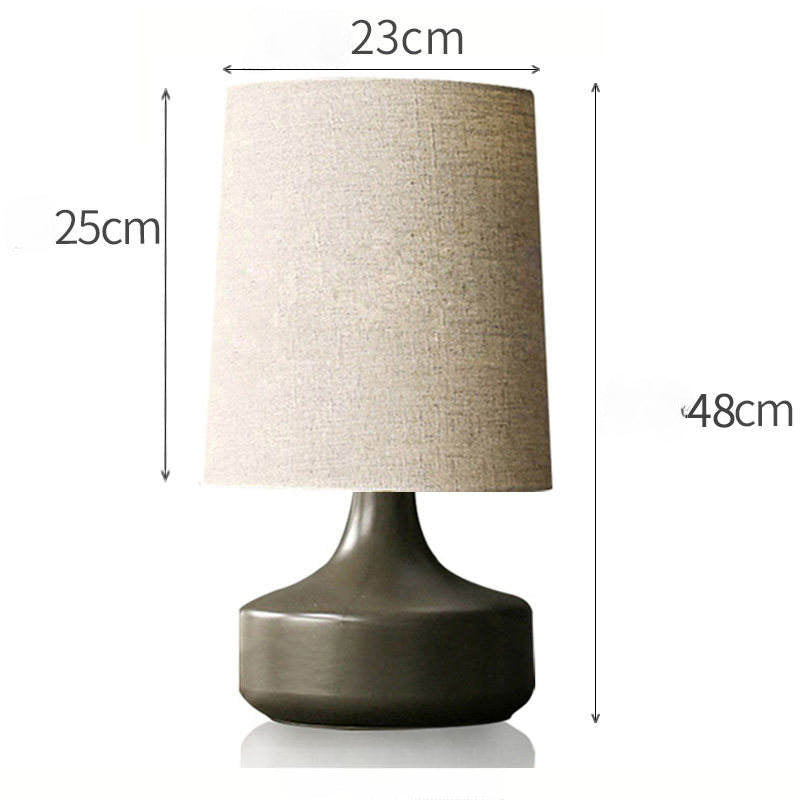 Dravena Keramik-Tischlampe im Mid-Century-Stil