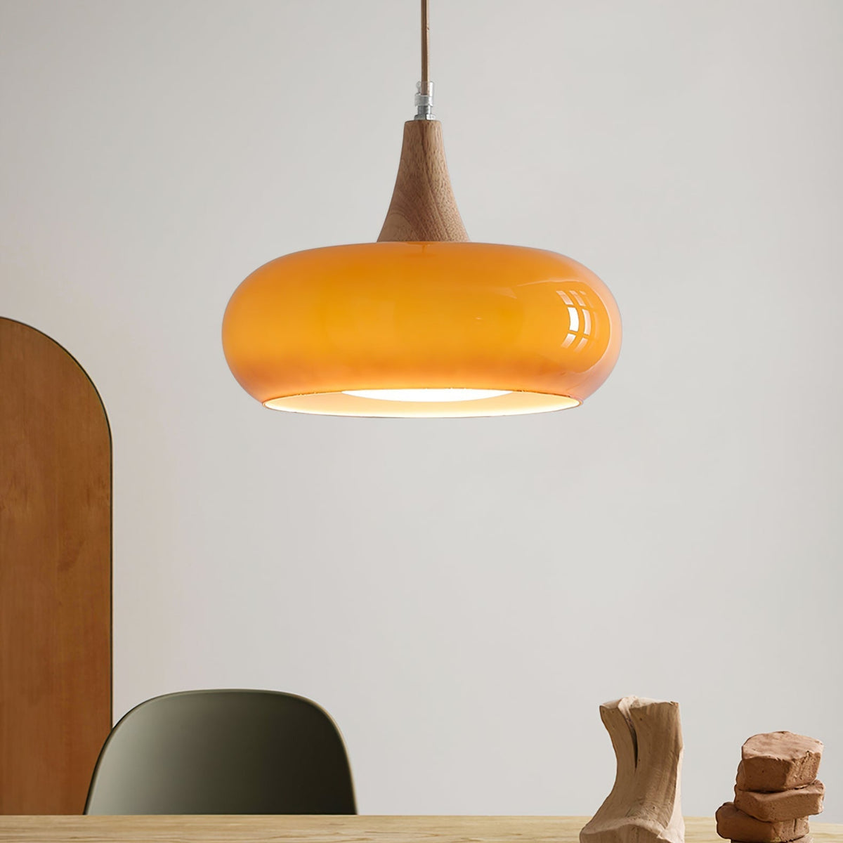 Moderne Glas-Pendelleuchte