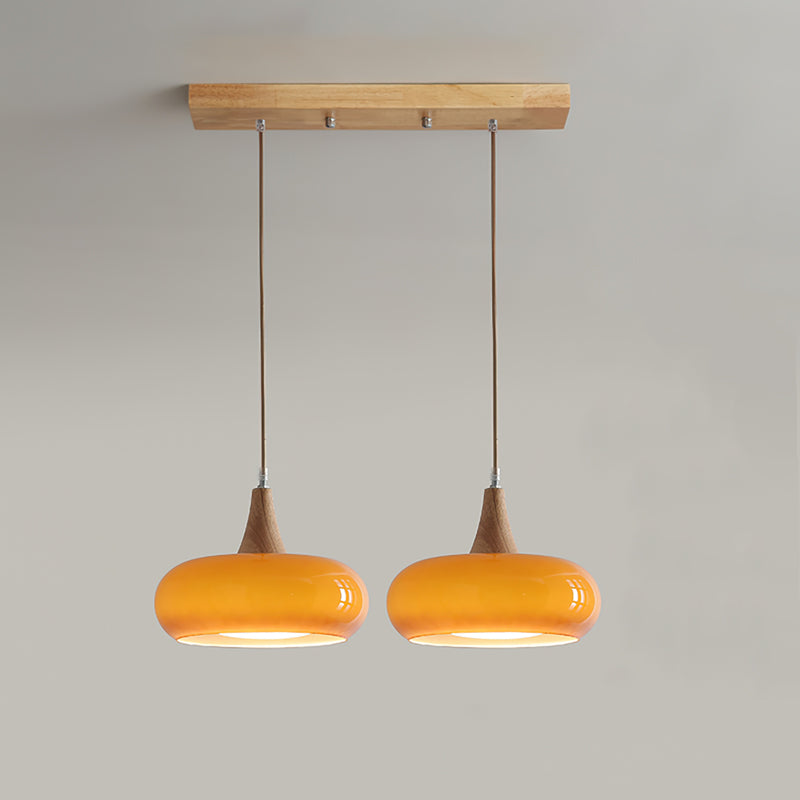 Moderne Glas-Pendelleuchte