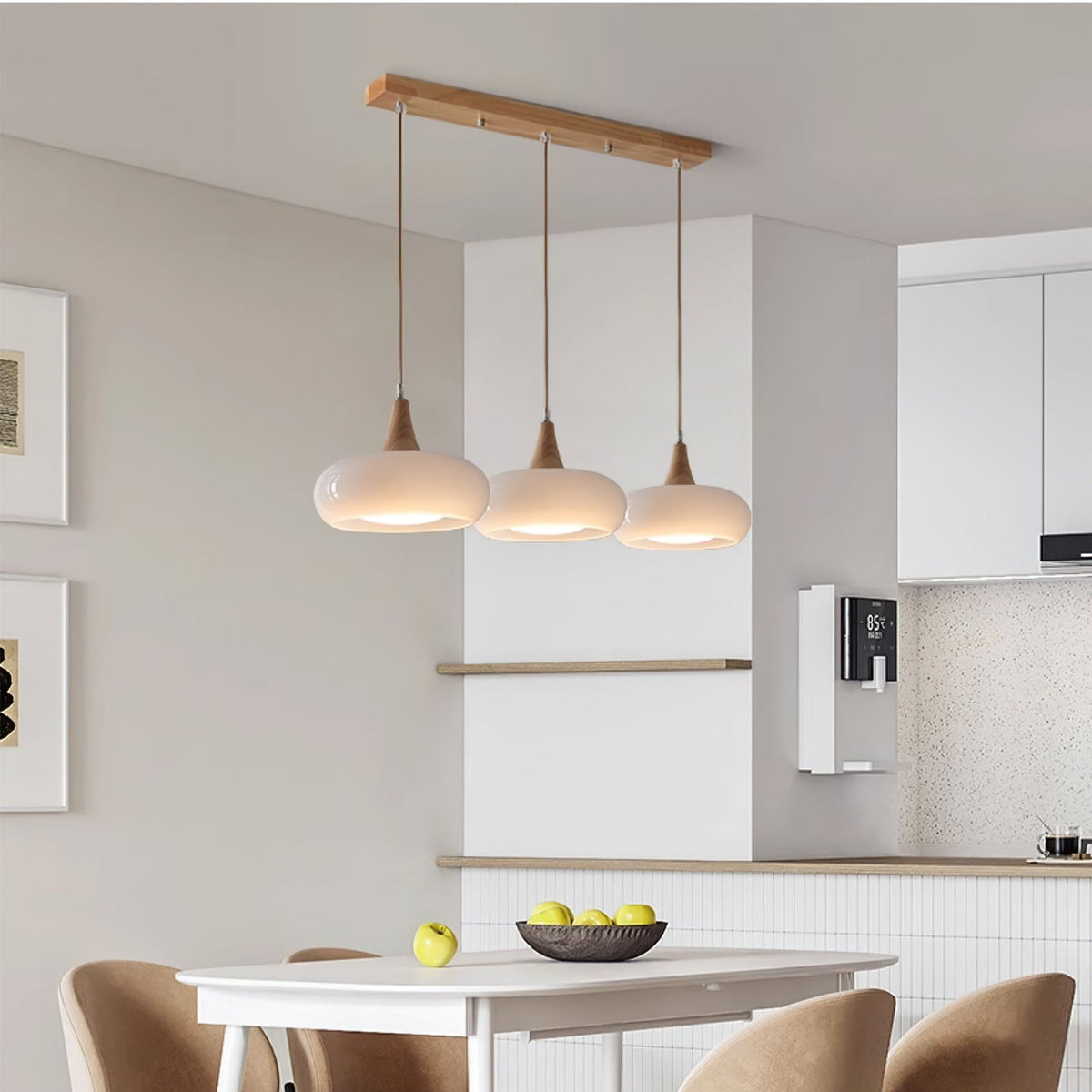 Moderne Glas-Pendelleuchte