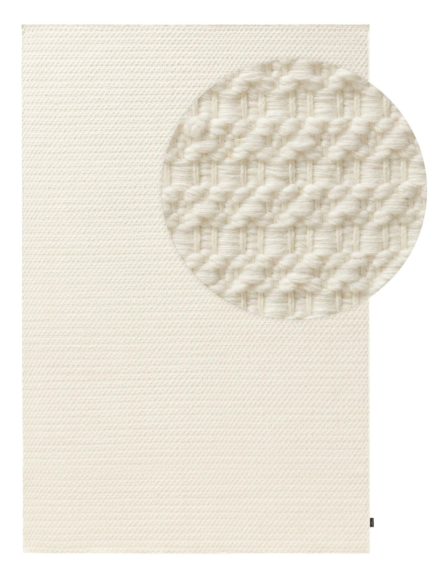 Handgewebter Wollteppich Textur