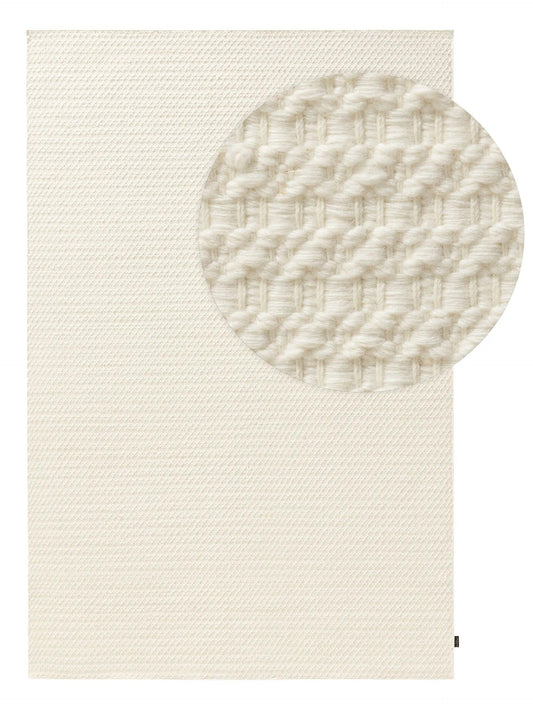 Handgewebter Wollteppich Textur