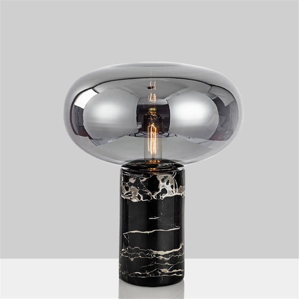 Yorlan Marmor-Tischlampe im Mid-Century-Stil