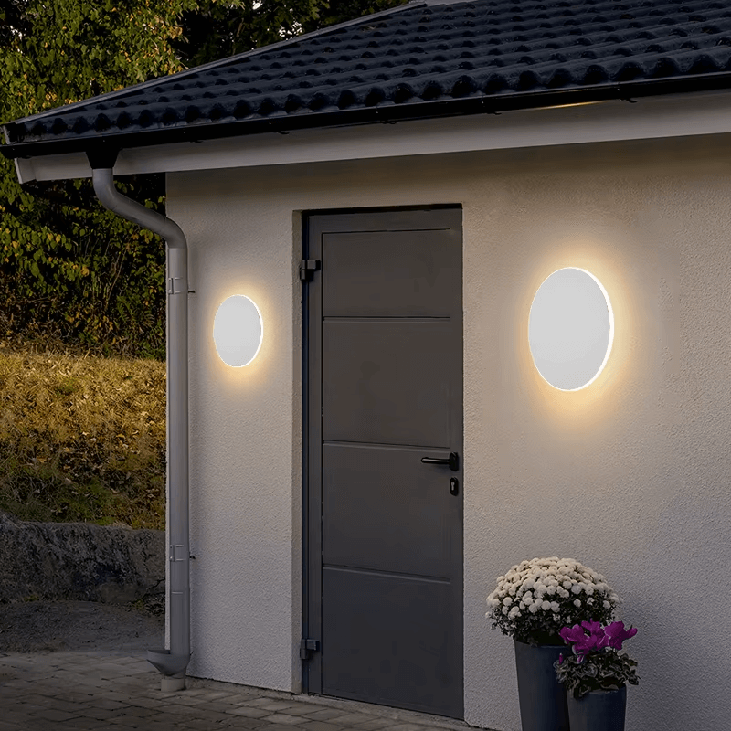 Nordische runde wasserdichte Wandleuchte