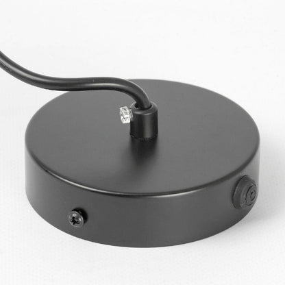 Retro gerippte Glas-Hängeleuchte