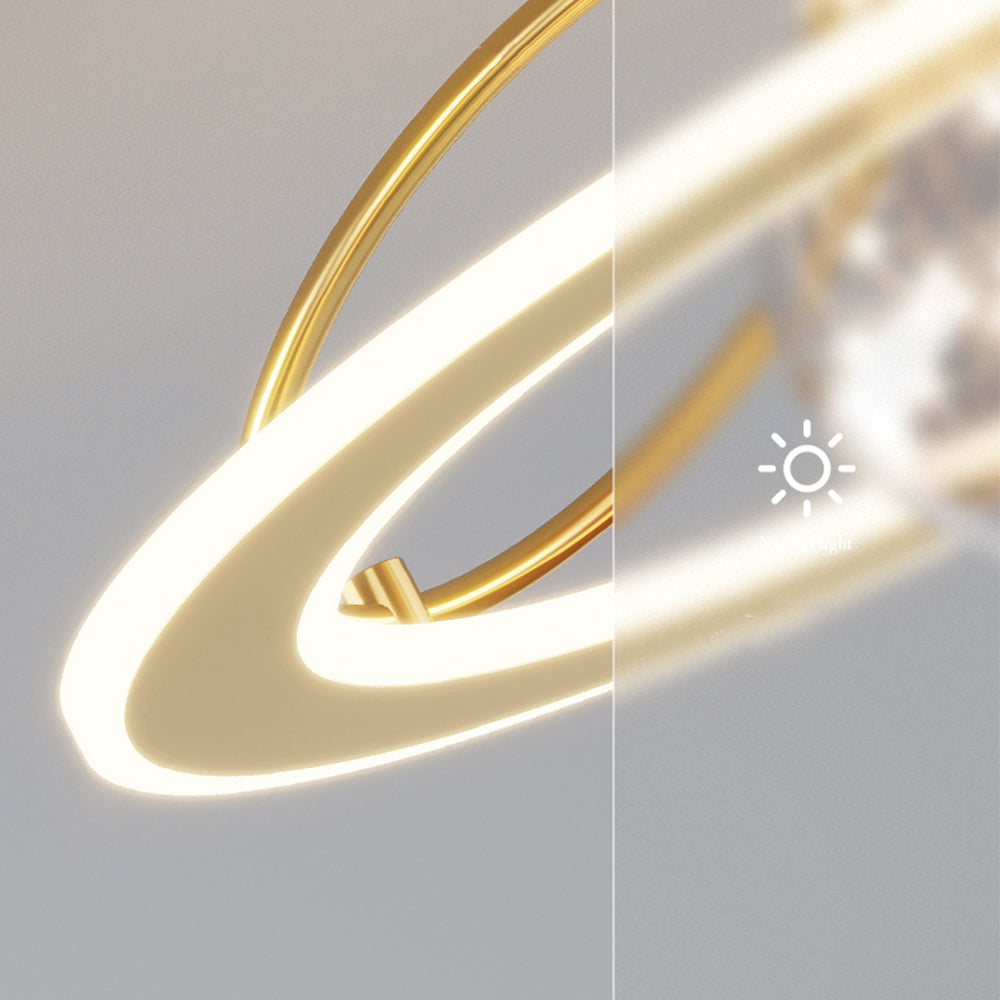 Goldene Sternenhimmel-Deckenleuchte