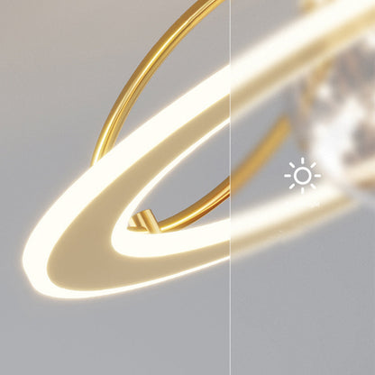 Goldene Sternenhimmel-Deckenleuchte