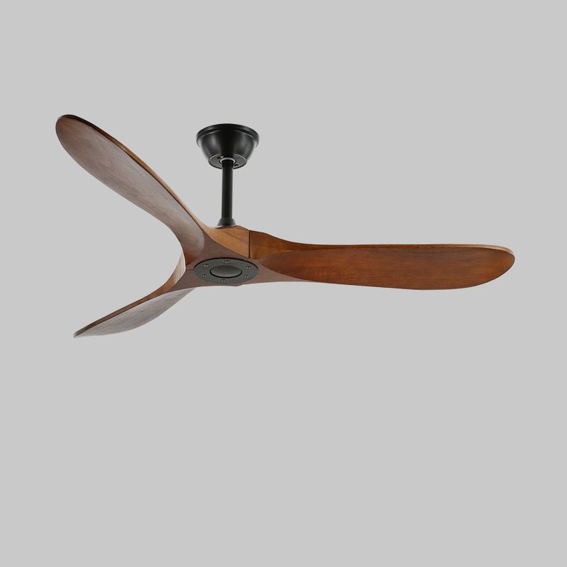 Moderner Deckenventilator aus Holz