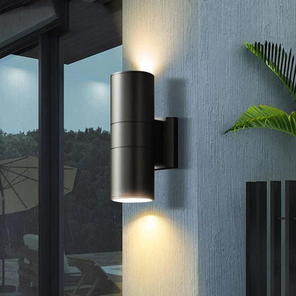 Moderne wasserdichte LED-Außenwandleuchte mit Auf- und Abwärtslicht