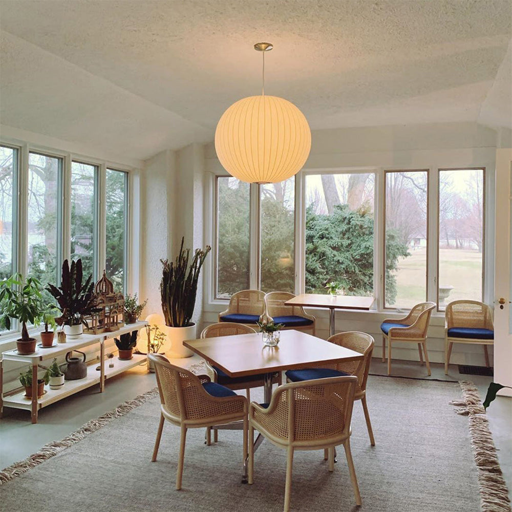 Weiße Laternen-Hängeleuchte