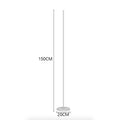 Straelin Lineare Aluminium-Stehlampe