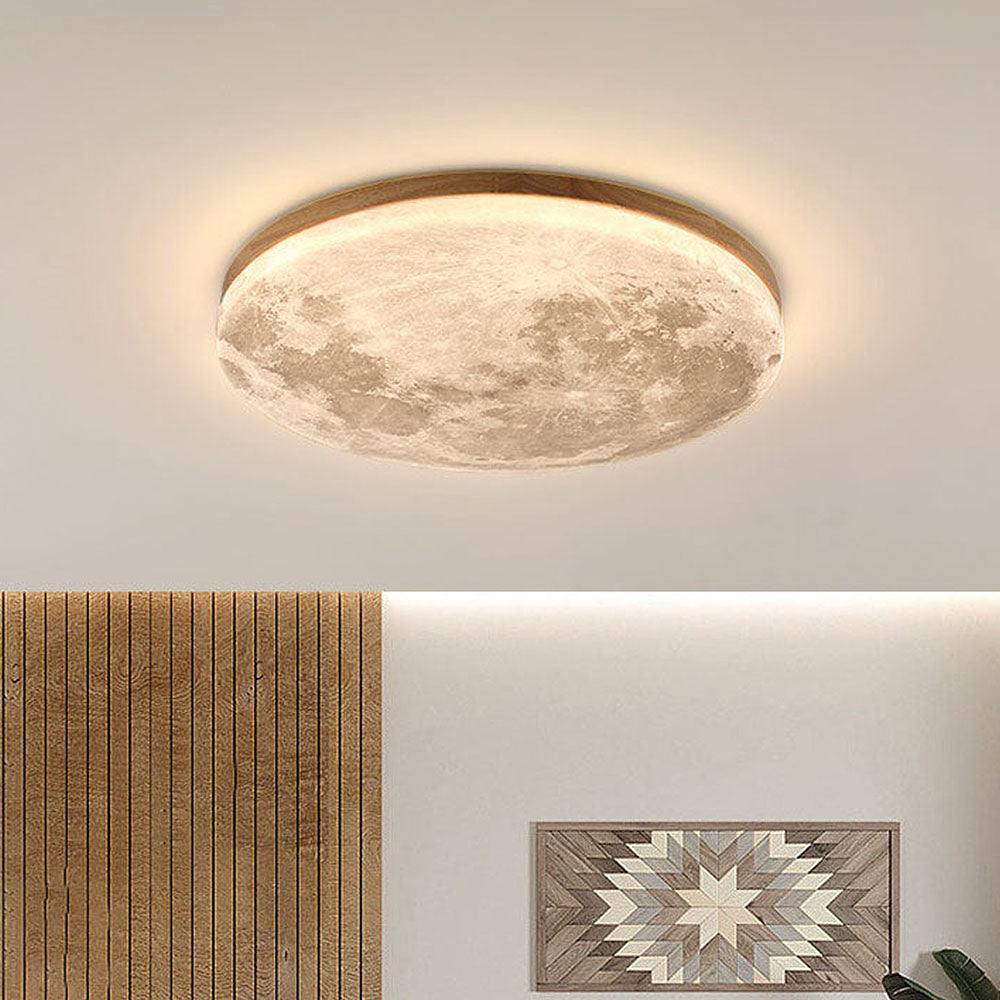 Mondinspirierte Deckenleuchte im Stil des Kunstdeko