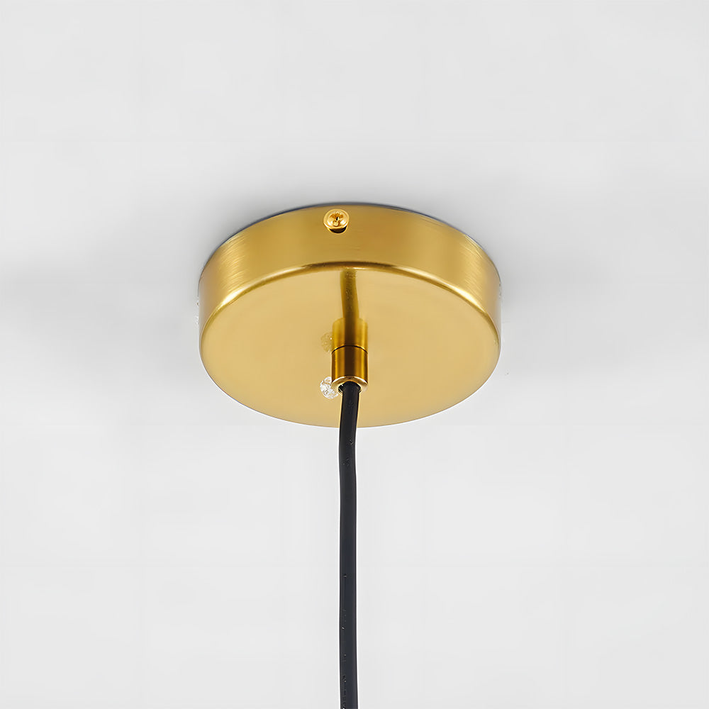 Kugelförmige Glas-Hängeleuchte