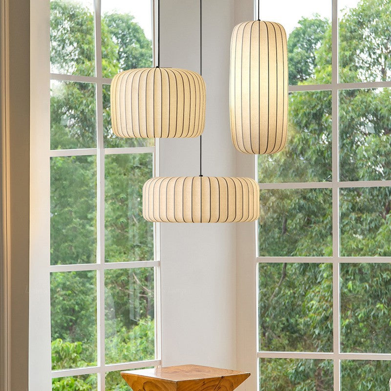 Elegante moderne Seidenpendelleuchte