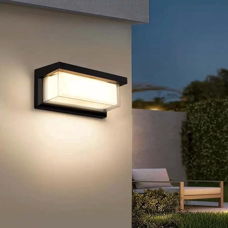 Moderne wasserdichte LED-Außenwandleuchte