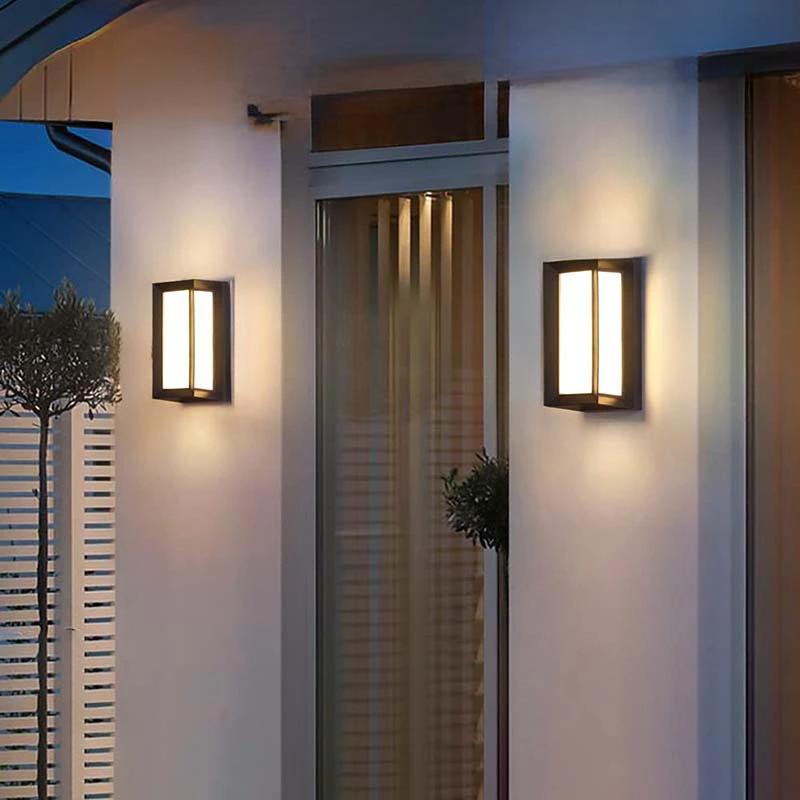 Moderne wasserdichte LED-Außenwandleuchte