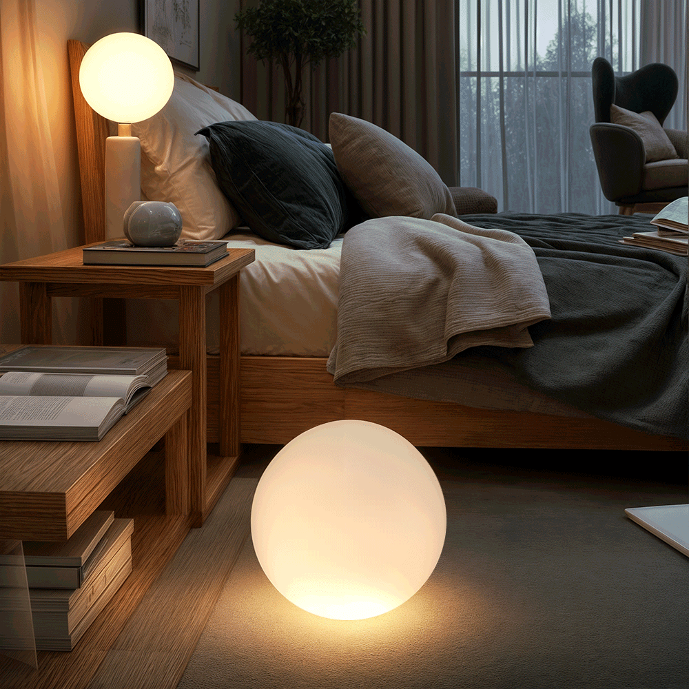 Moderne kugelförmige LED-Gartenleuchte