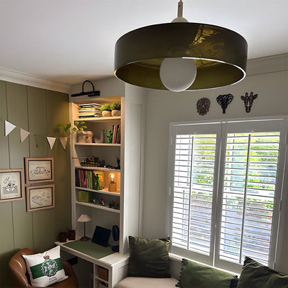 Bunte Bauhaus-Glas-Hängeleuchte