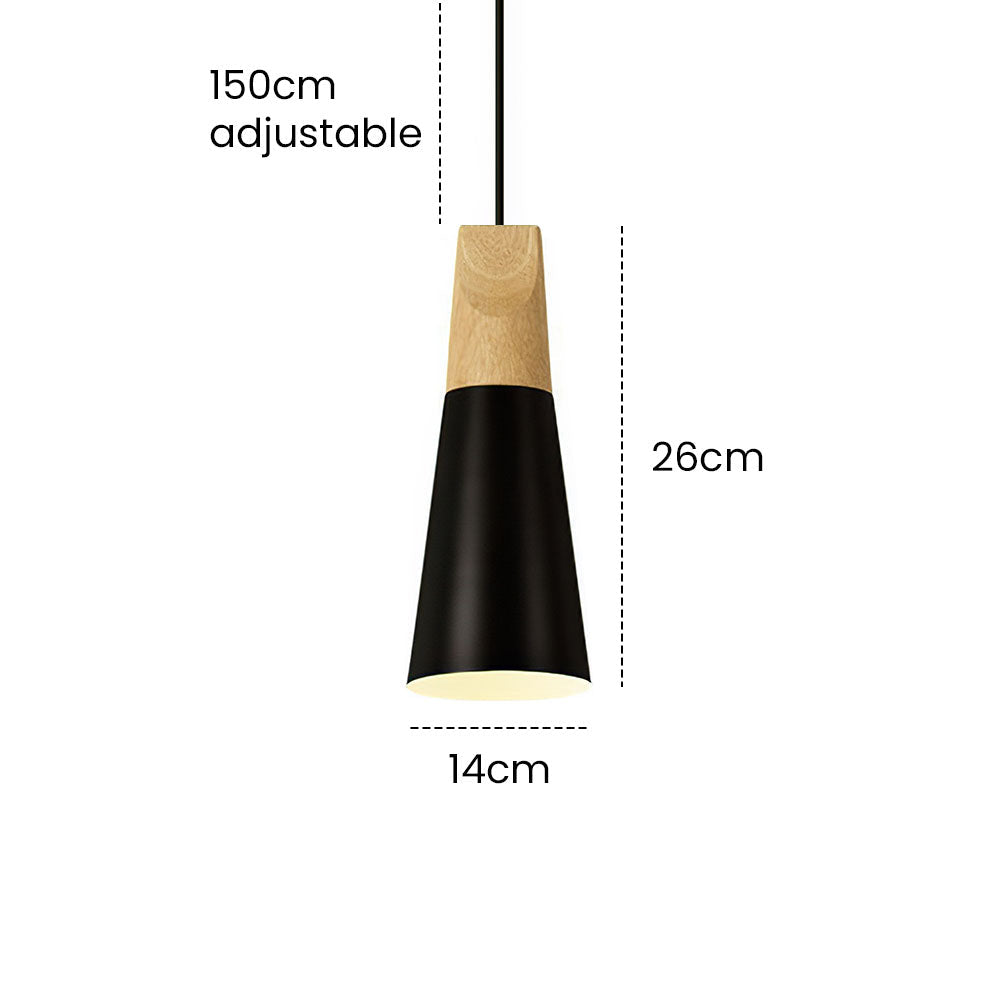 Nordische Holz-Hängeleuchte