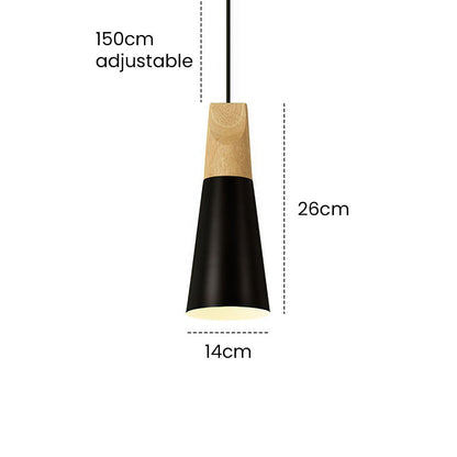 Nordische Holz-Hängeleuchte
