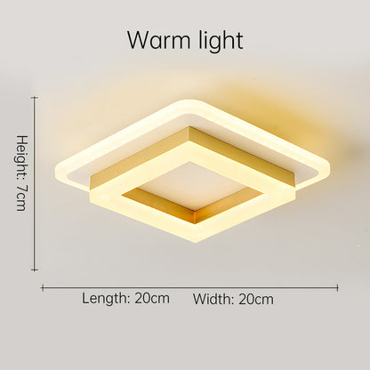Quadratische LED-Deckenleuchte