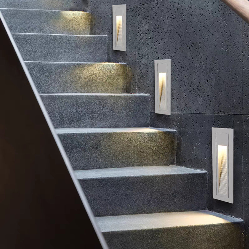 Moderne LED-Terrassen- und Stufenleuchte