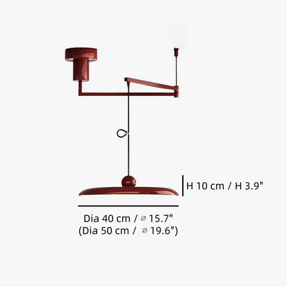 Moderne Hängelampe mit schwenkbarem Arm