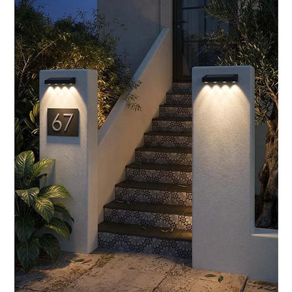 Kabellose Außenwandleuchte / Solar-LED-Schildbeleuchtung