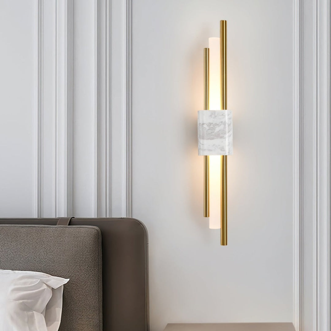 Marmor-Akzent LED-Wandlampe