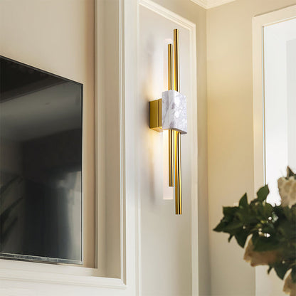 Marmor-Akzent LED-Wandlampe