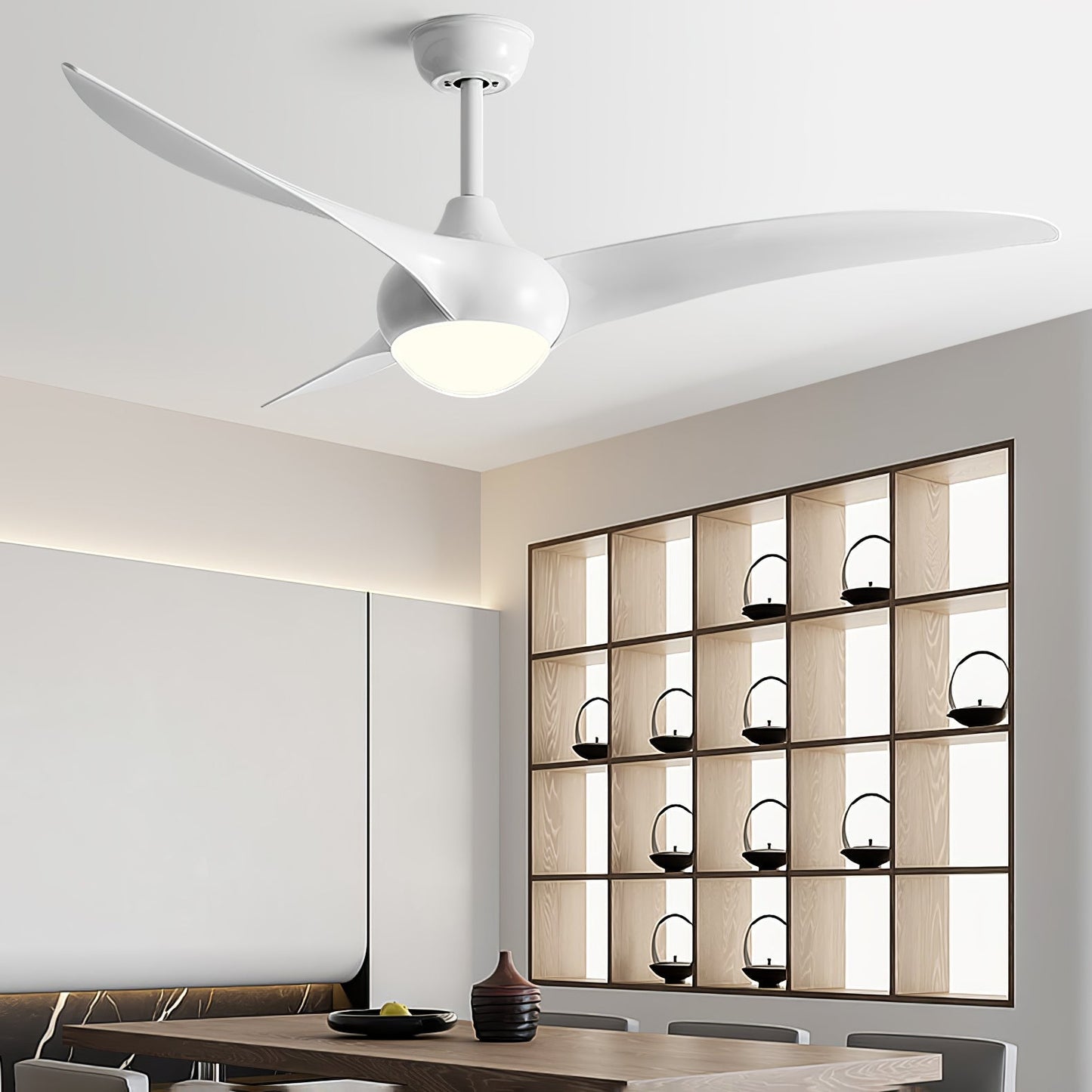 Traditionelle LED-Deckenventilatorleuchte