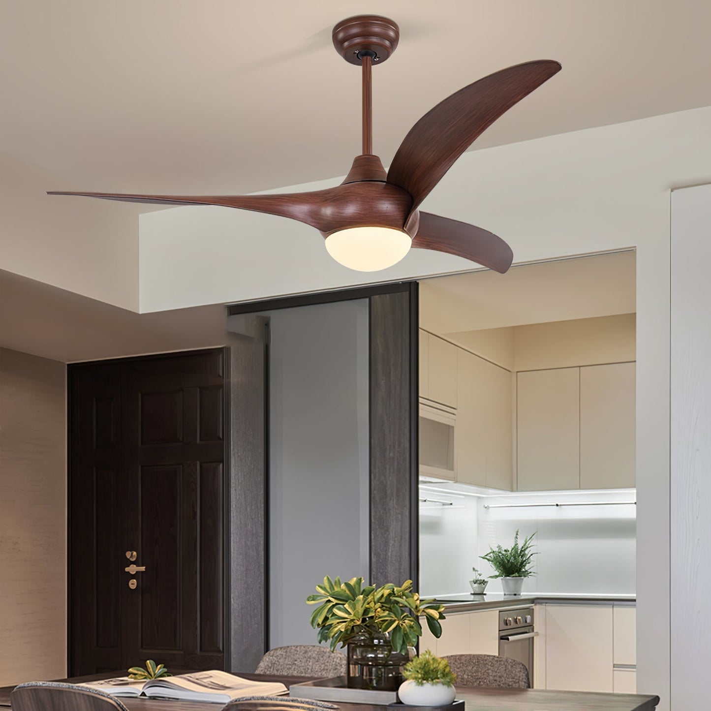 Traditionelle LED-Deckenventilatorleuchte