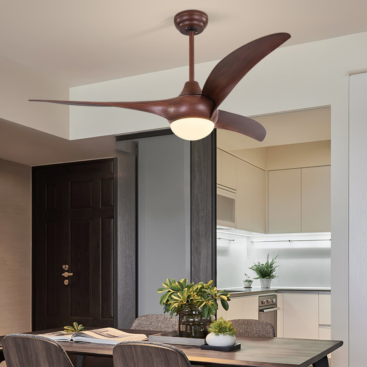 Traditionelle LED-Deckenventilatorleuchte