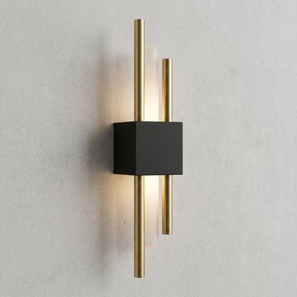 Moderne senkrechte LED-Wandlampe