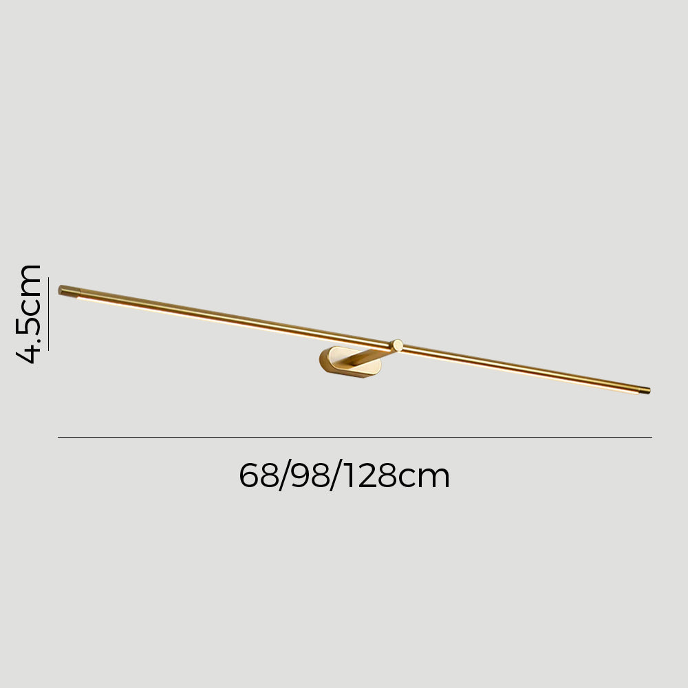 Schlanke LED-Spiegelleuchte für die Wand