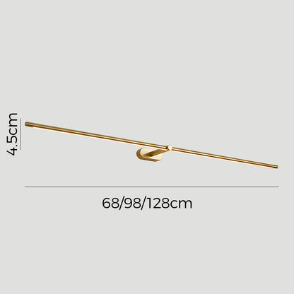 Schlanke LED-Spiegelleuchte für die Wand