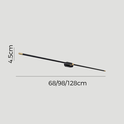 Schlanke LED-Spiegelleuchte für die Wand