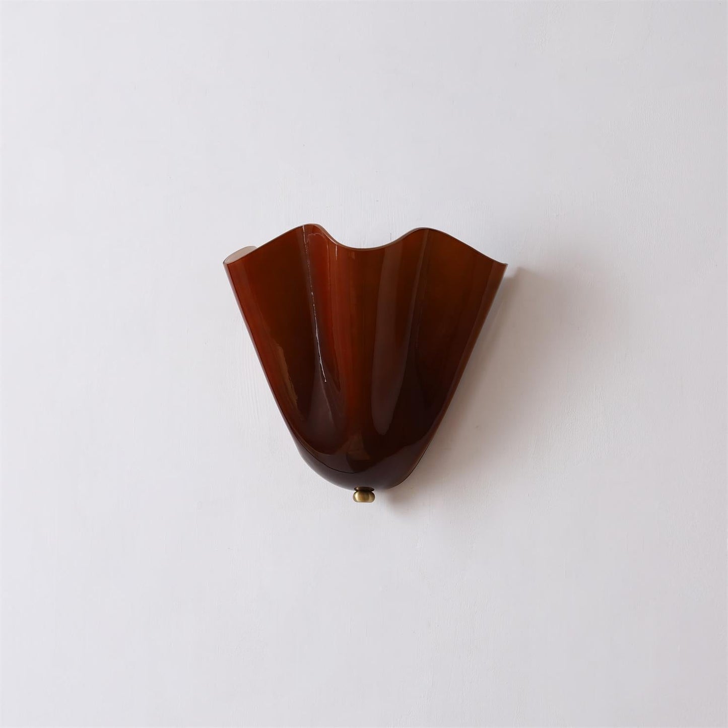 Blütenblatt Glas-Wandlampe