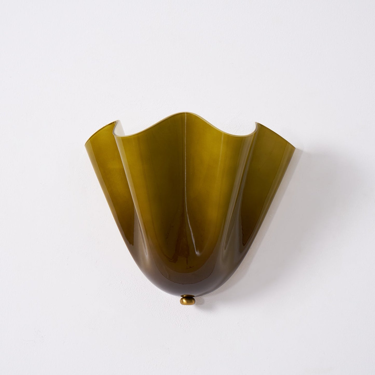 Blütenblatt Glas-Wandlampe