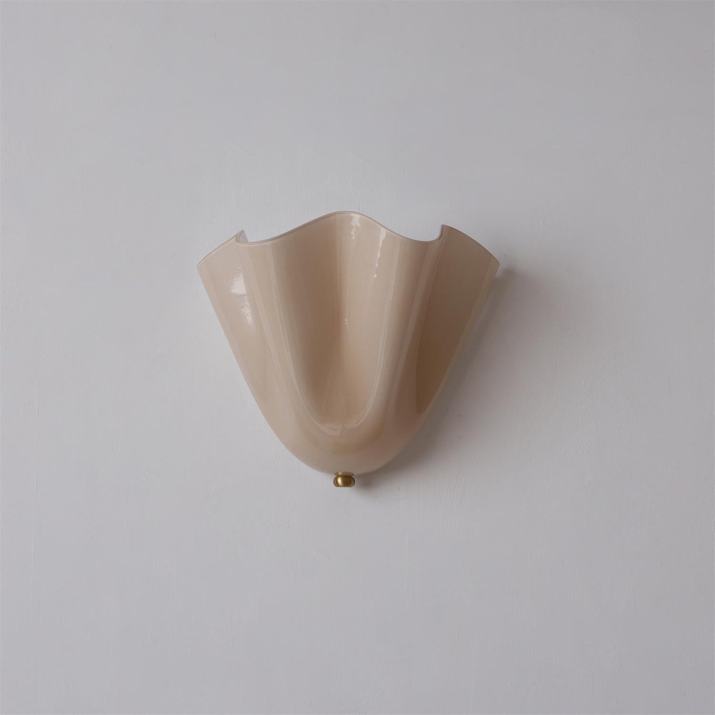 Blütenblatt Glas-Wandlampe