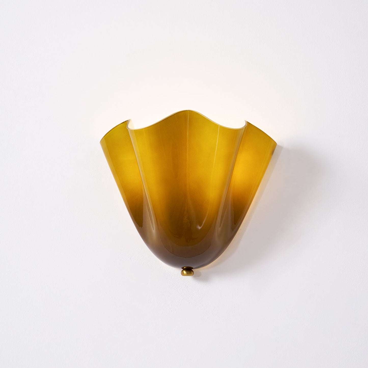 Blütenblatt Glas-Wandlampe