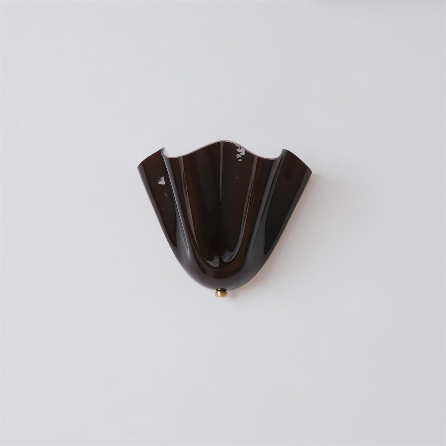 Blütenblatt Glas-Wandlampe