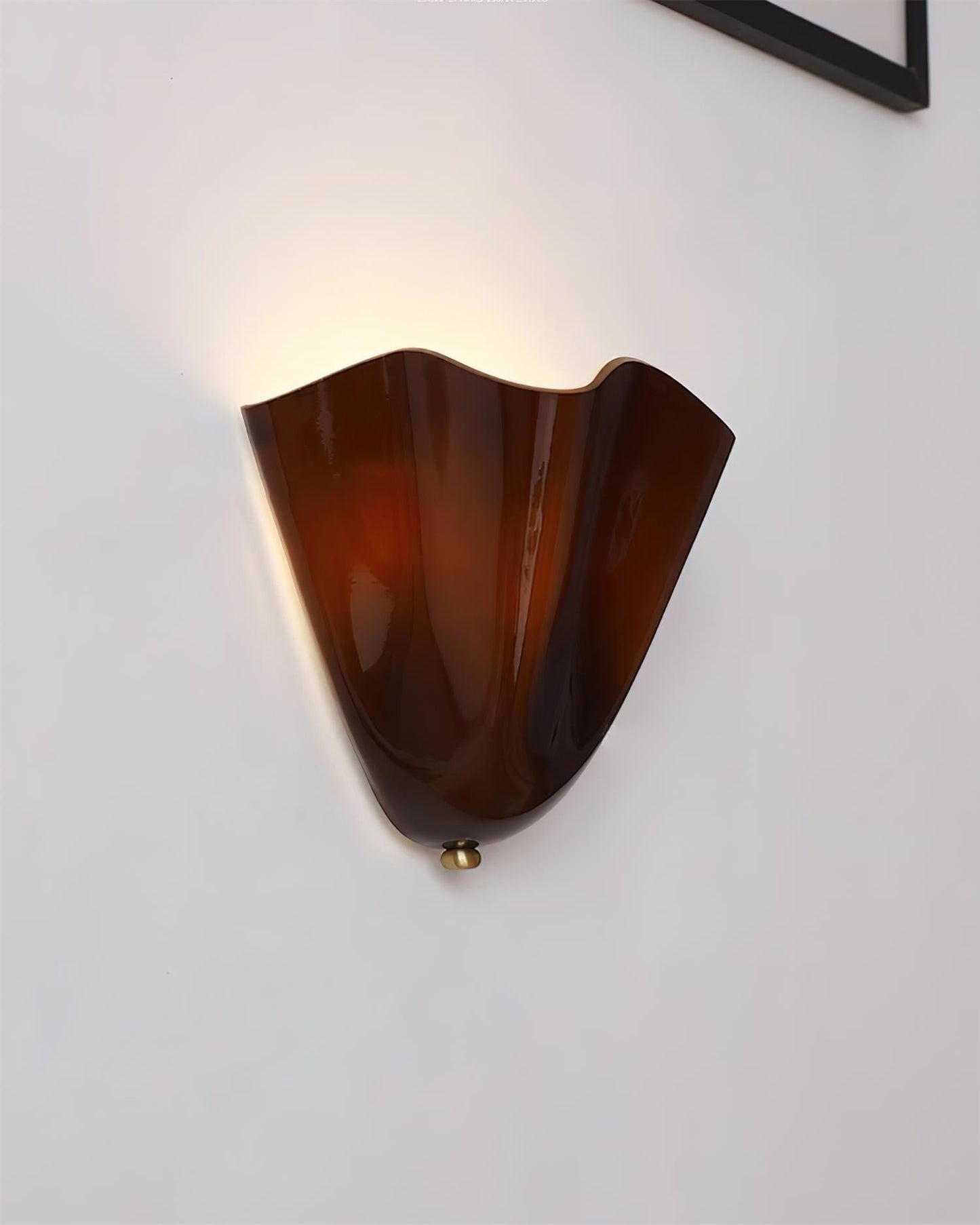 Blütenblatt Glas-Wandlampe