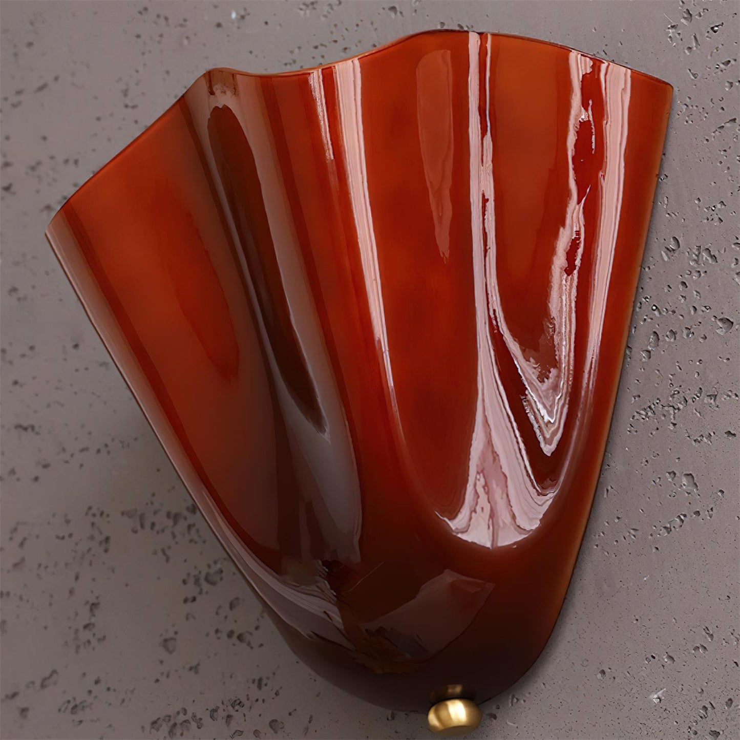 Blütenblatt Glas-Wandlampe