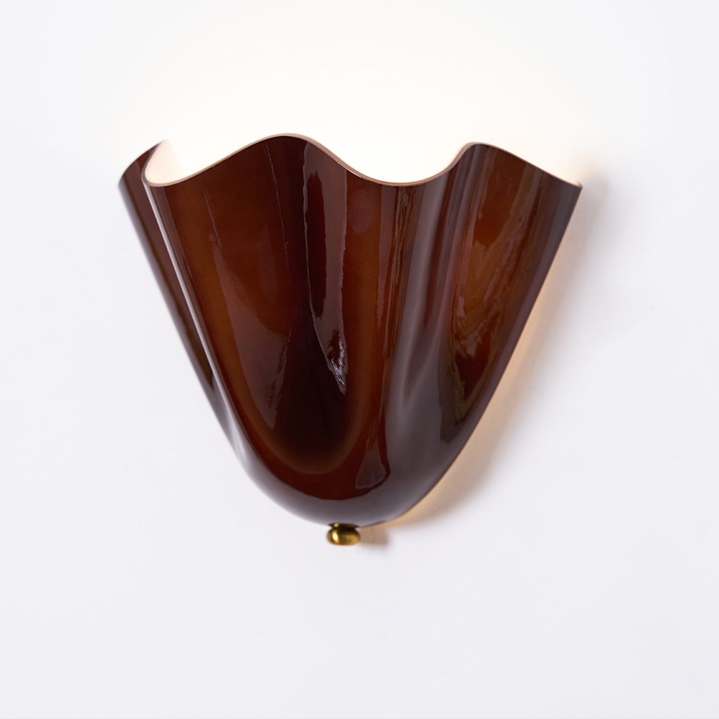 Blütenblatt Glas-Wandlampe